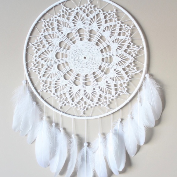 White Feather Dream Catcher - Picture 2 of 7
